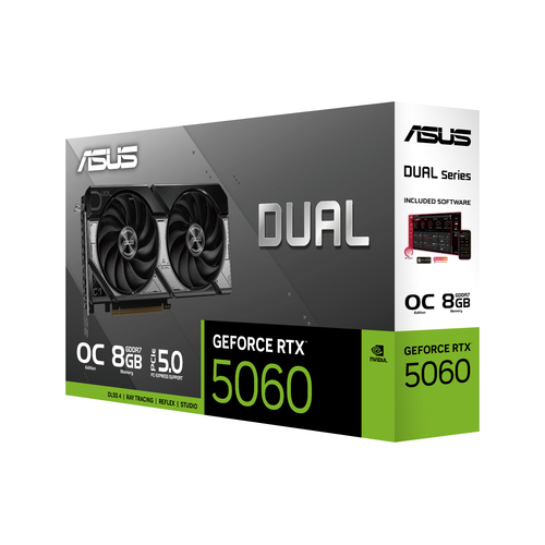 Asus Dual GeForce RTX 5060 8GB GDDR7 OC Edition - Carte graphique - 24
