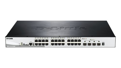 D-Link DGS-1510-28XMP - 24 (ports)/10/100/1000/Avec POE/Empilable/Manageable/24