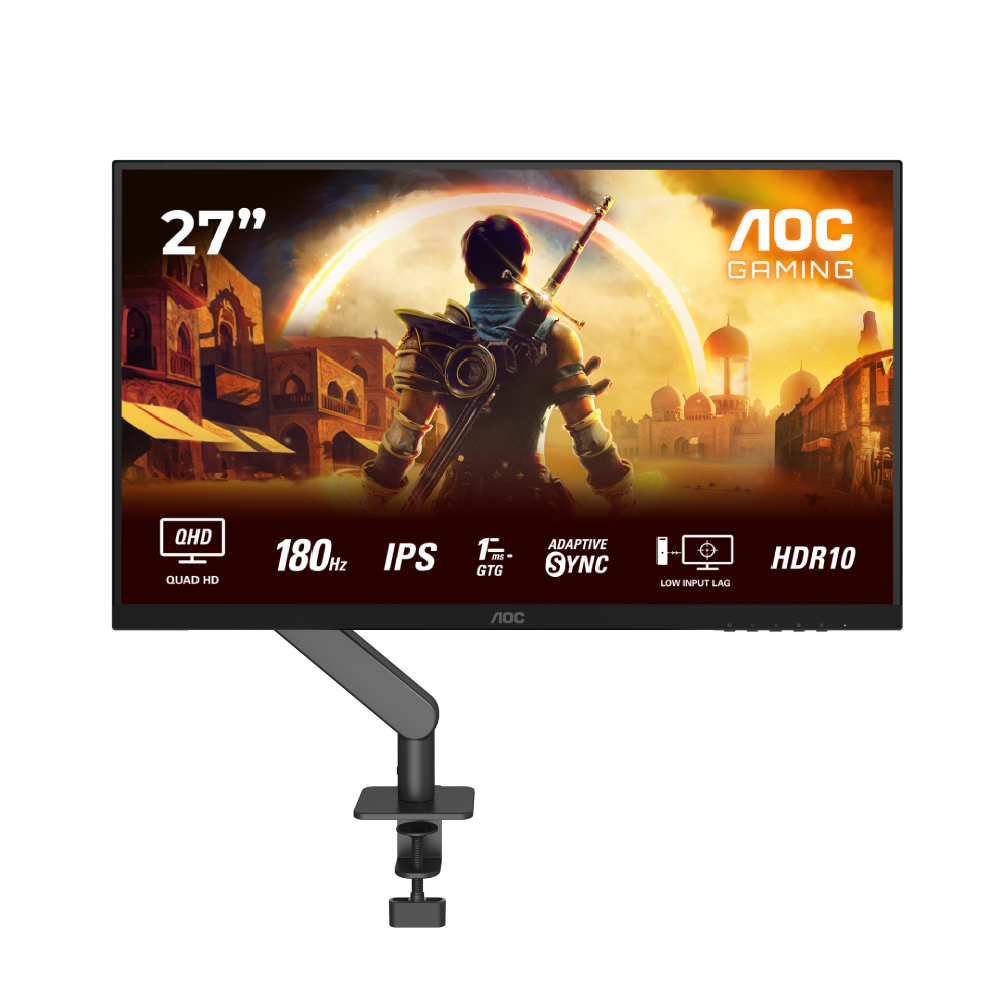 AOC 27 pouces  Q27G42XE + AM400B - Ecran PC AOC - grosbill.com - 0