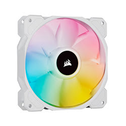 image produit Corsair iCUE SP120 Elite RGB White - CO-9050136-WW Grosbill