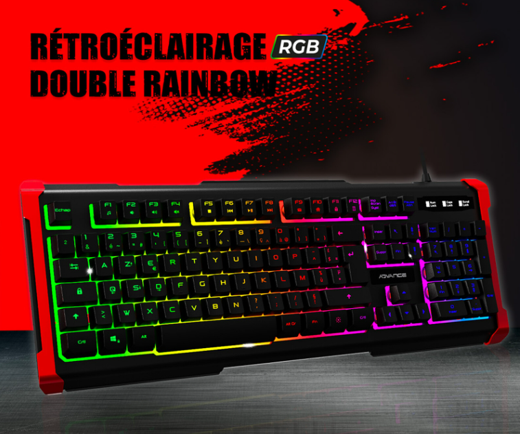 Advance GTA 240 RGB - Clavier PC Advance - grosbill.com - 3