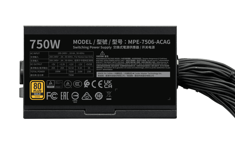 Cooler Master 80+ Gold (750) - Alimentation Cooler Master - 3