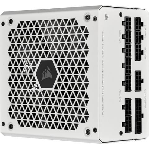 iCUE4000X RGB Tempered Blanc + RM850 80Gold Blanc - grosbill.com - 5