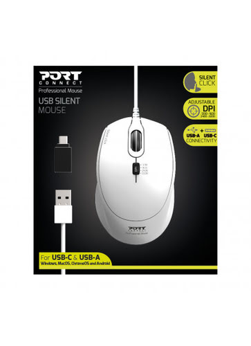 Port Office Pro Silent USB - Souris PC Port - grosbill.com - 3