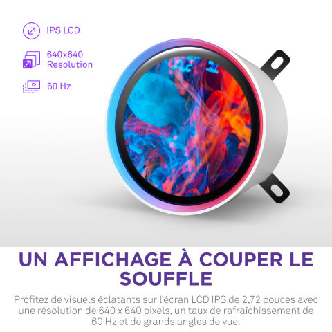 NZXT Kraken Elite 420 RGB V2 - 420mm - Blanc - Watercooling NZXT - 5