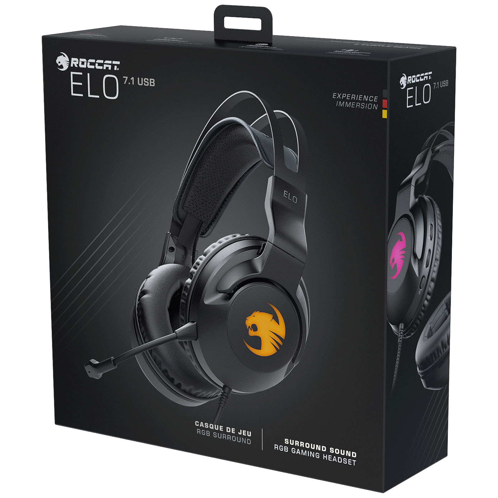 Roccat Elo 7.1 USB Stereo Noir - Micro-casque - grosbill.com - 1