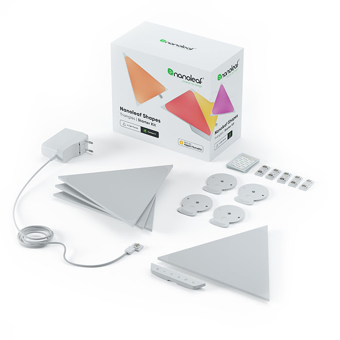 Nanoleaf Shapes Triangles Starter Kit - 4 Pièces (NL47-2002TW-4PK) - Achat / Vente Objet connecté / Domotique sur grosbill.com - 3