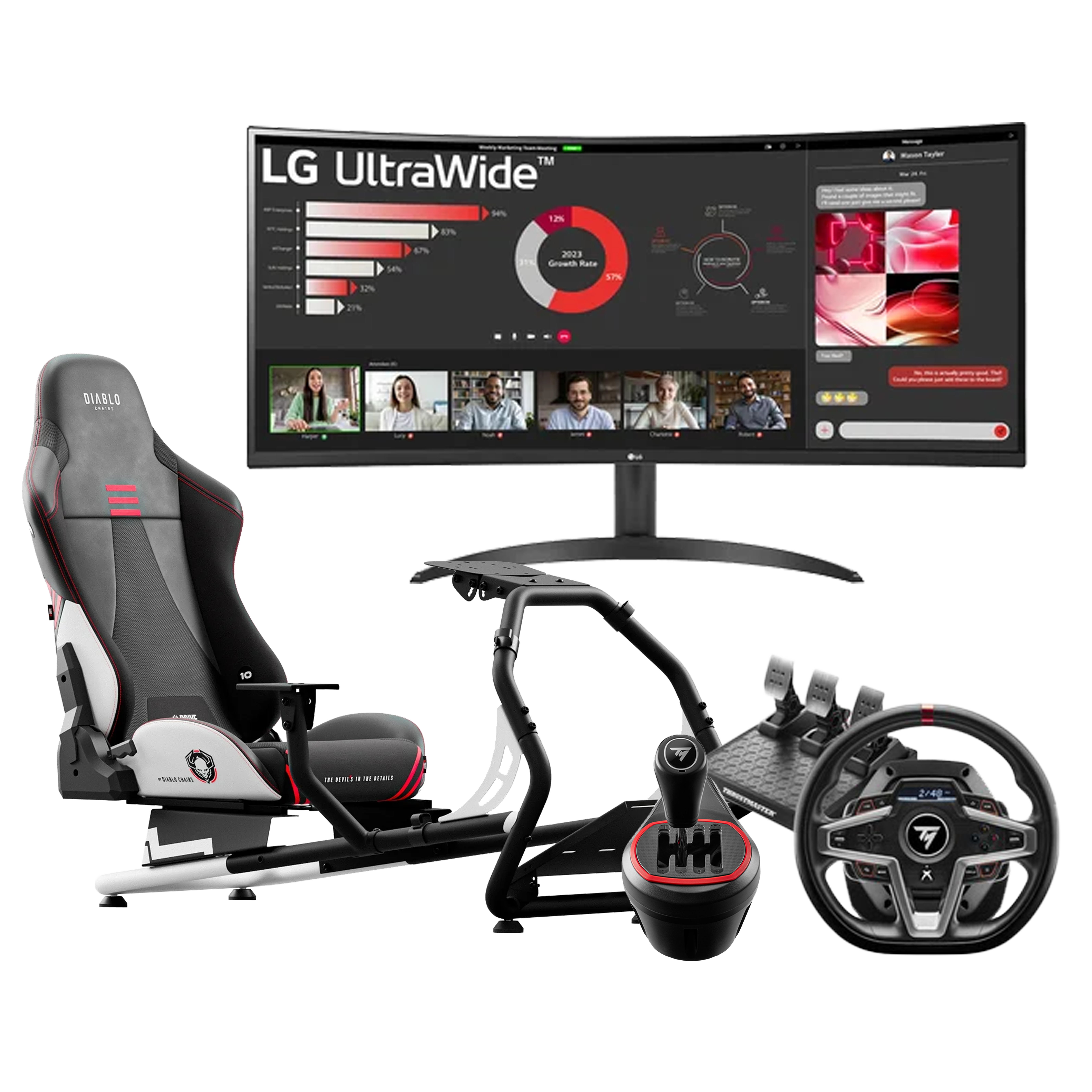 Pack Simracing ThrustMaster Grosbill