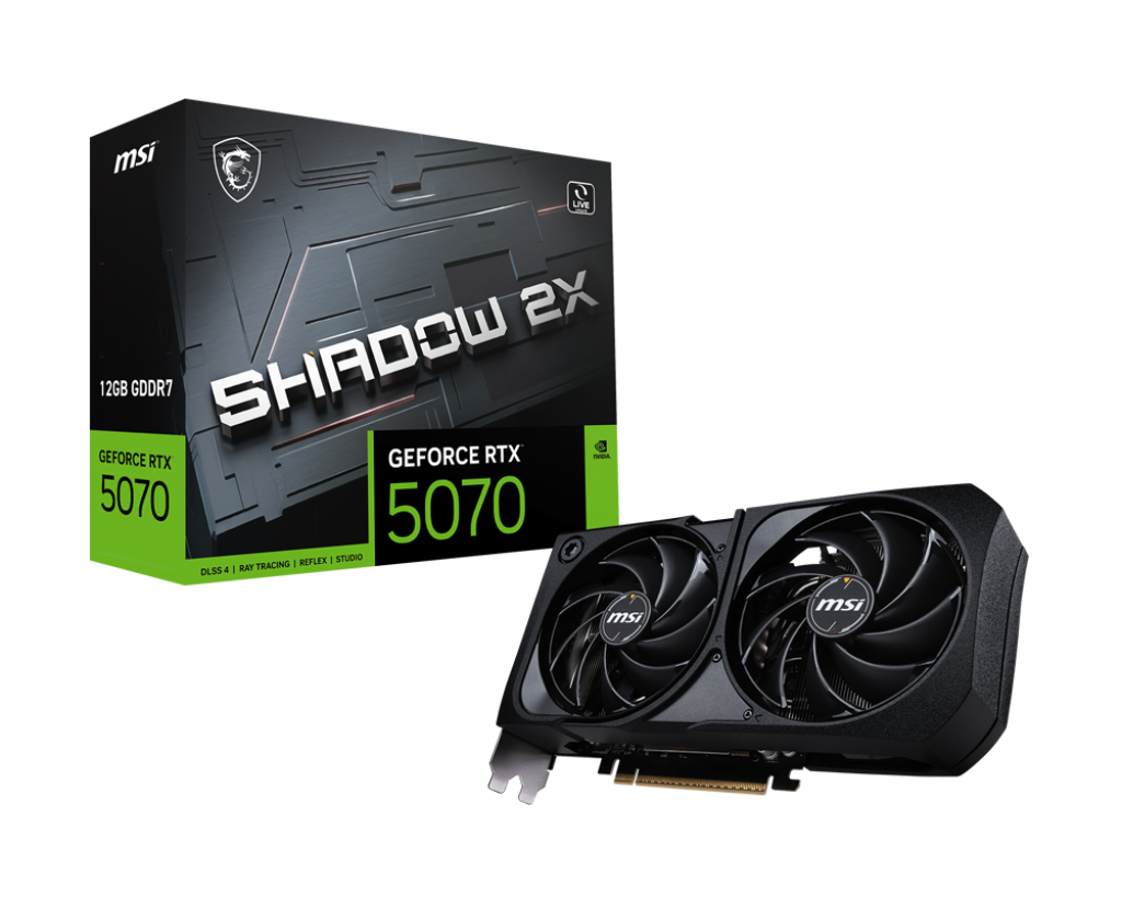 MSI GeForce RTX 5070 12G SHADOW 2X OC OEM-Seconde Vie-Etat Satisfaisant - Carte graphique - 0