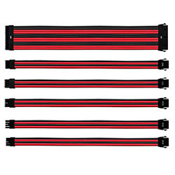 image produit Cooler Master Kit câbles tressés (Red/Black) CMA-NEST16RDBK1-GL Grosbill