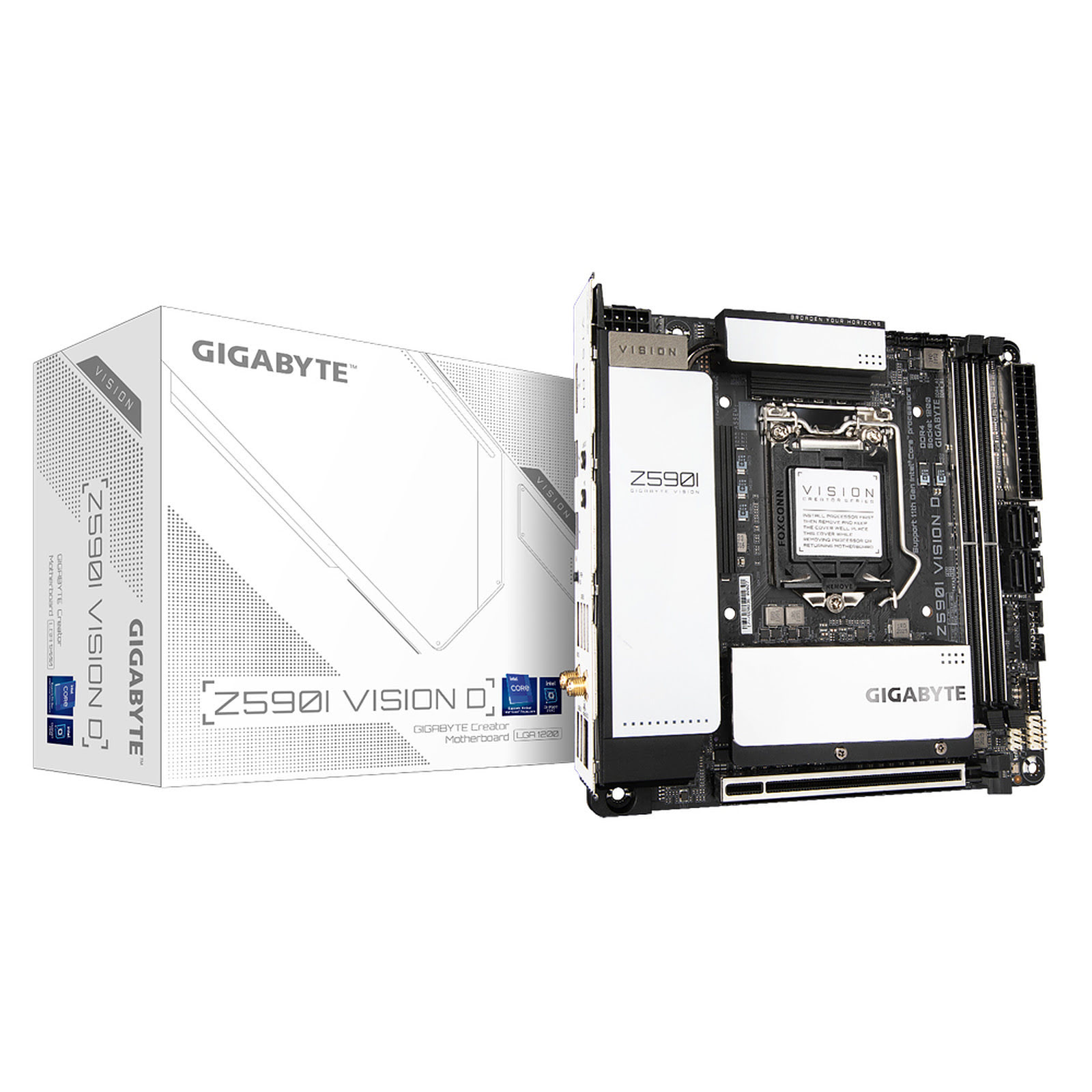 Gigabyte Z590I VISION D Mini-ITX  - Carte mère Gigabyte - 0