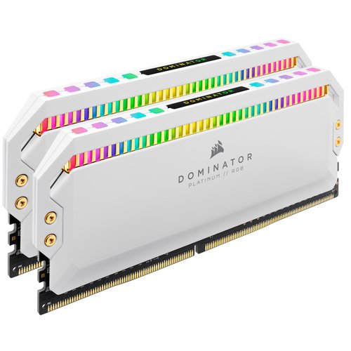 Corsair Dominator Platinum RGB, DDR4-3200, CL16 - 16 GB Dual-Kit, weiÃŸ - Achat / Vente sur grosbill.com - 2