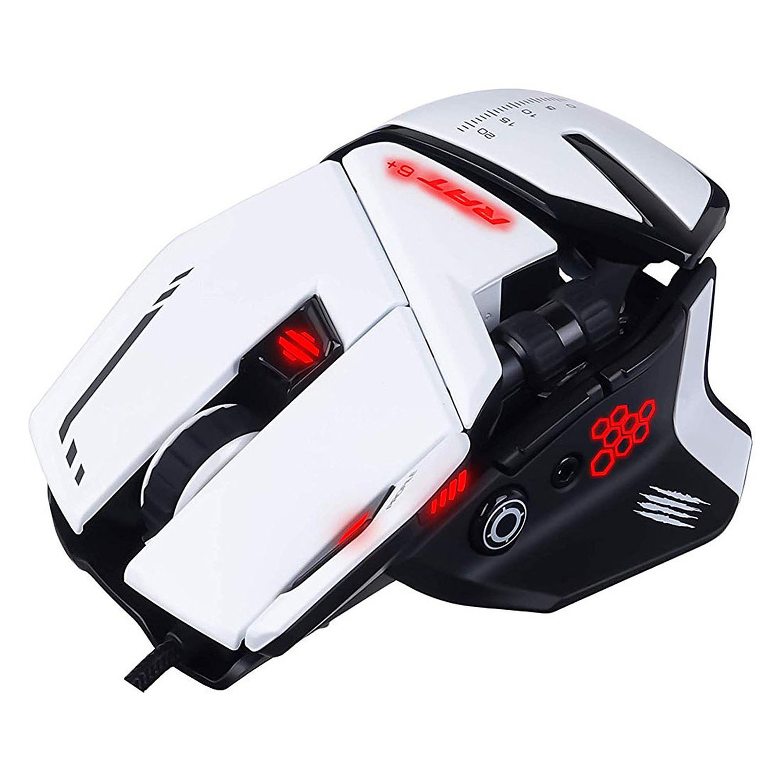 MAD CATZ R.A.T. 6+ Blanche - Souris PC MAD CATZ - grosbill.com - 2