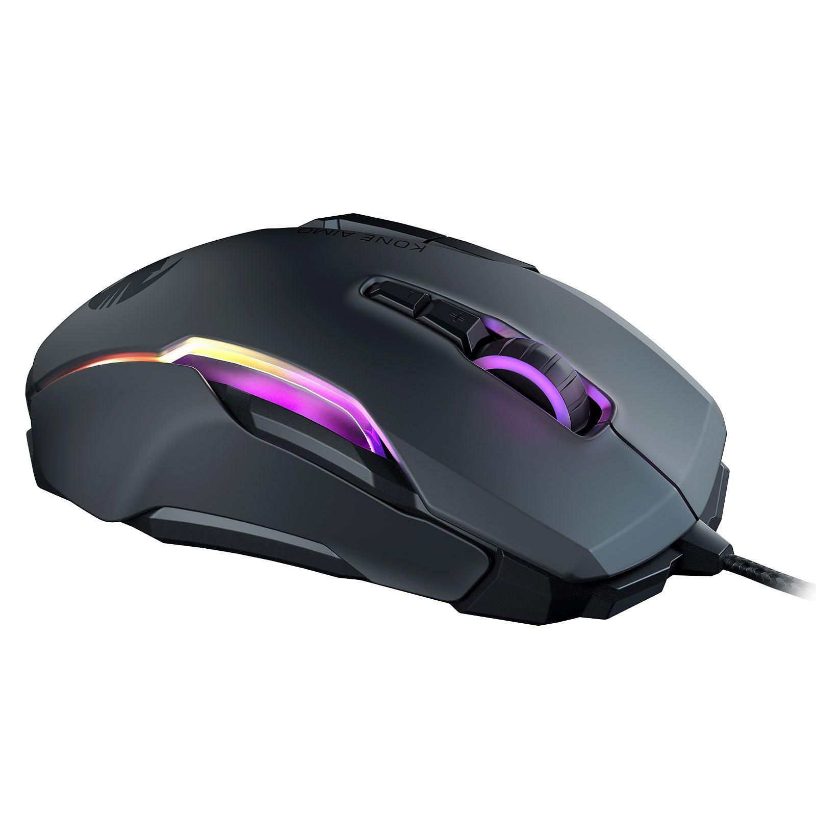 Roccat KONE AIMO Noire Remastered - Souris PC Roccat - grosbill.com - 1