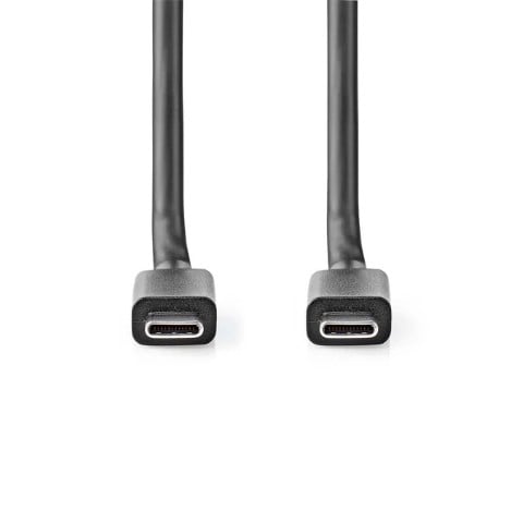 Câble USB-C 3.2 mâle/mâle - 100W - 2m - Noir - Connectique PC - 1
