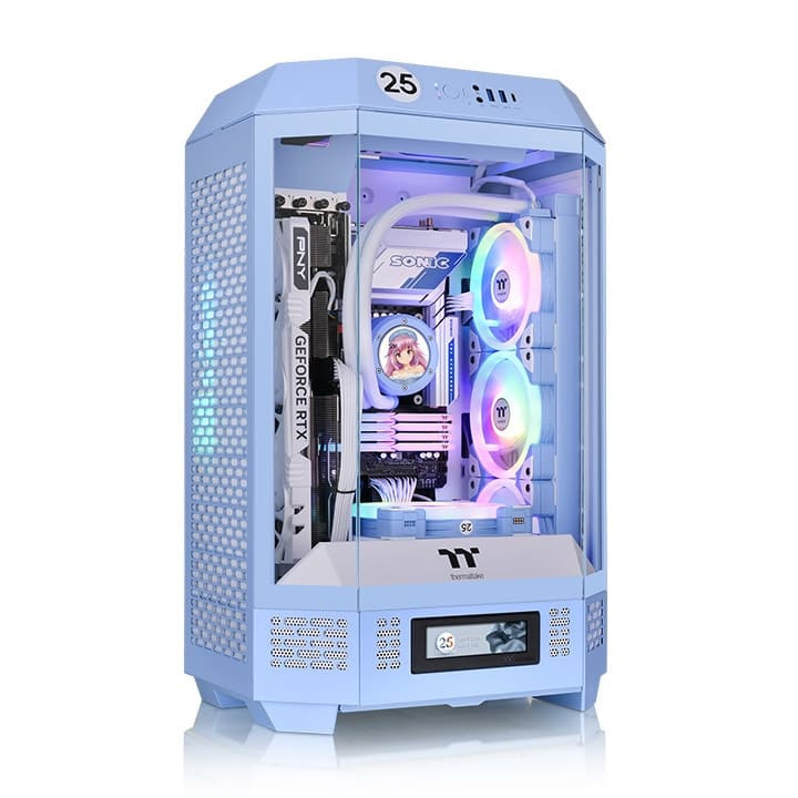 Thermaltake The TOWER 300 Hydrangea Blue Bleu - Boîtier PC - 0