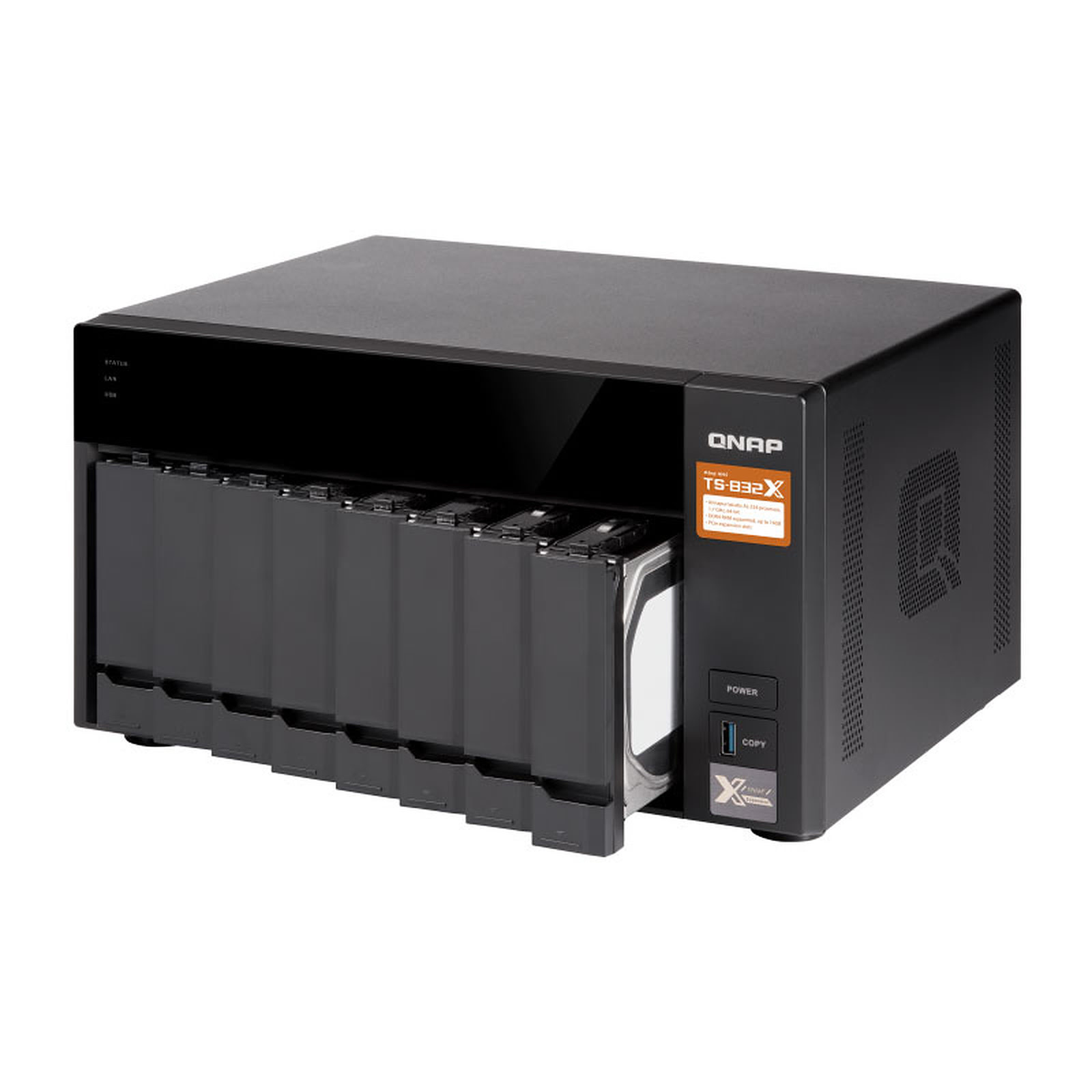 Qnap TS-832X-8G - 8 HDD - Serveur NAS Qnap - grosbill.com - 2