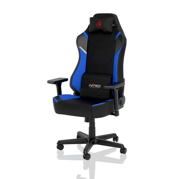 Nitro Concepts X1000 Galactic Blue Noir/Bleu - Siège PC Gamer - 0