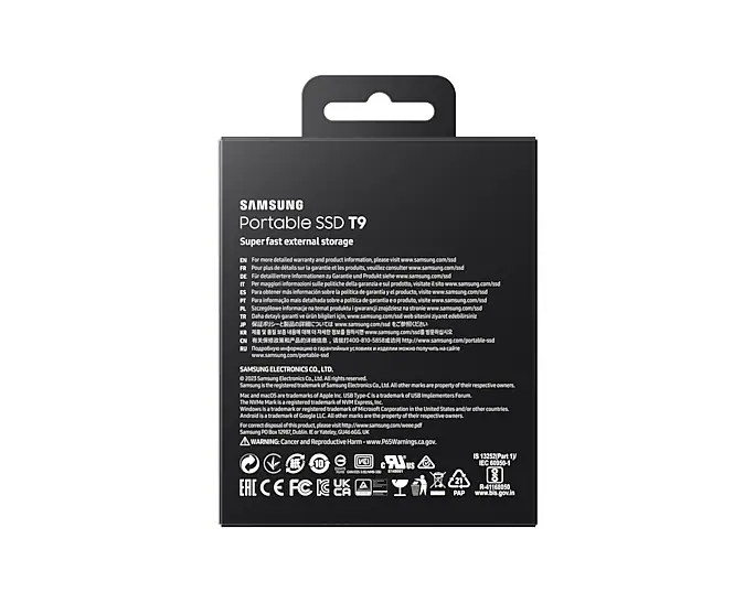 Samsung T9 1To (MU-PG1T0B/EU) - Achat / Vente Disque SSD externe sur grosbill.com - 4