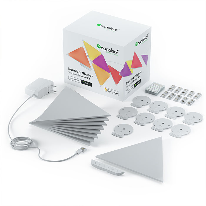 Nanoleaf Shapes Triangles Starter Kit - 9 Pièces (NL47-0002TW-9PK) - Achat / Vente Objet connecté / Domotique sur grosbill.com - 1