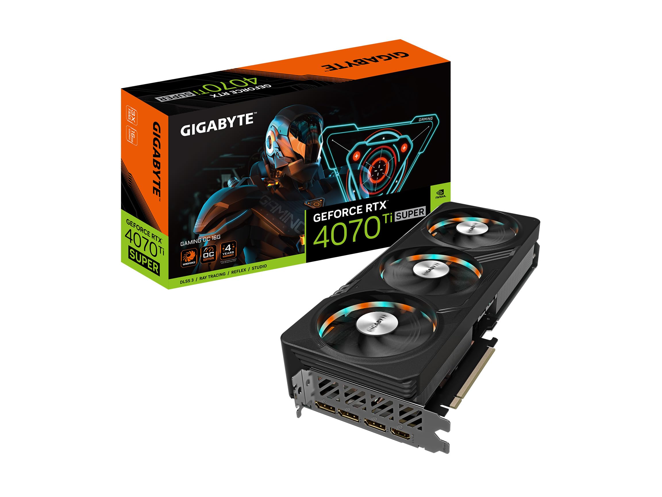 Gigabyte GeForce RTX 4070 Ti SUPER GAMING OC 16G-Seconde Vie-Etat Satisfaisant - Carte graphique - 0