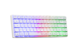 Clavier PC The G-LAB KEYZ HYDROGEN WIRELESS - Sans fil - Blanc Grosbill