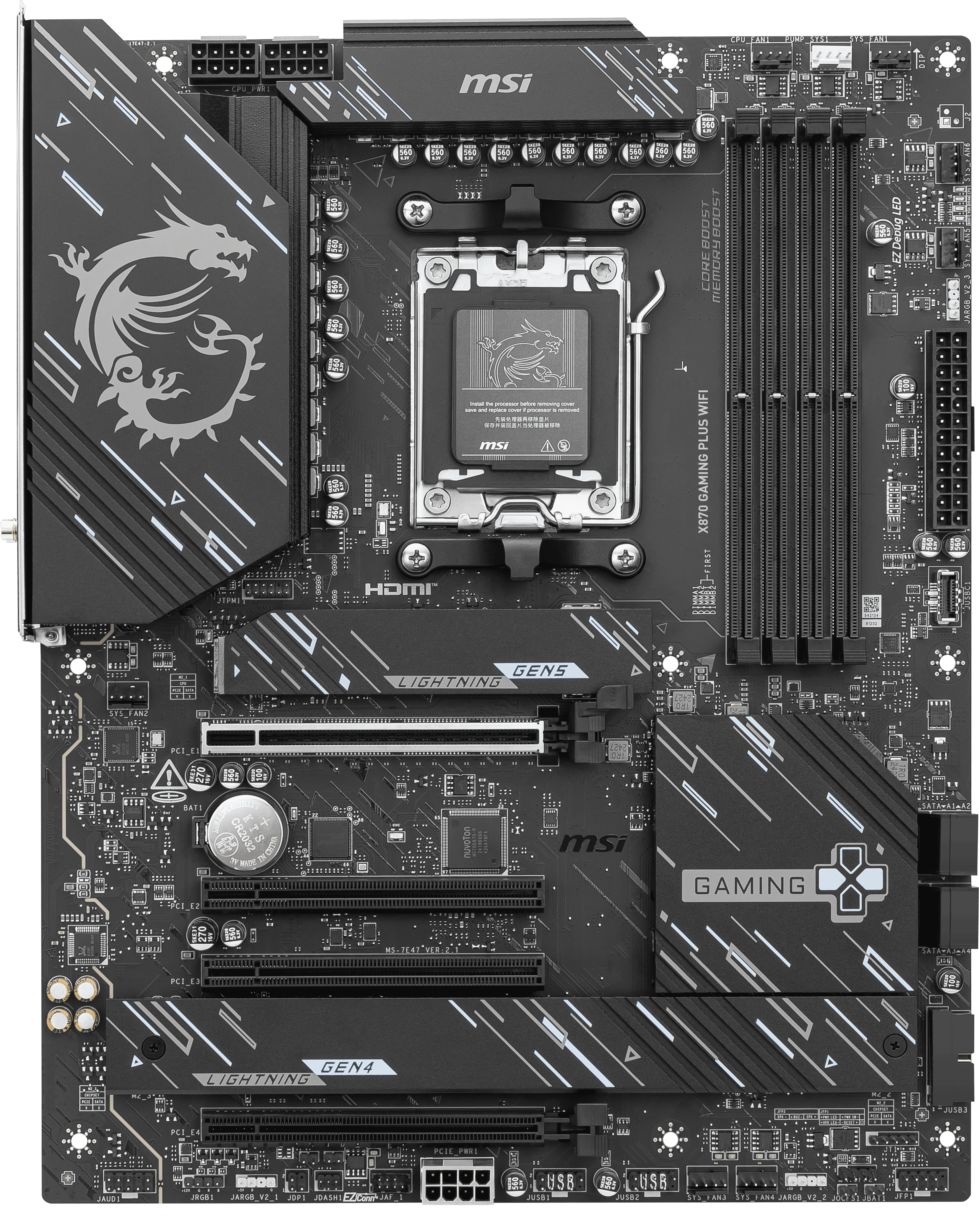 MSI X870 GAMING PLUS WIFI ATX  - Carte mère MSI - grosbill.com - 5
