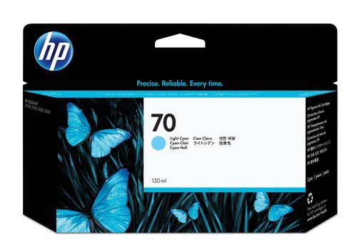 HP HP No 70 Ink Cart/130 ml Light Cyan w vi - Achat / Vente Consommable imprimante sur grosbill.com - 0