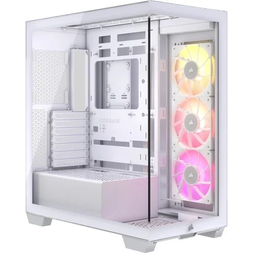 Corsair iCUE LINK 3500X RGB Blanc + RM1000x Shift Noir Blanc - Boîtier PC - 3
