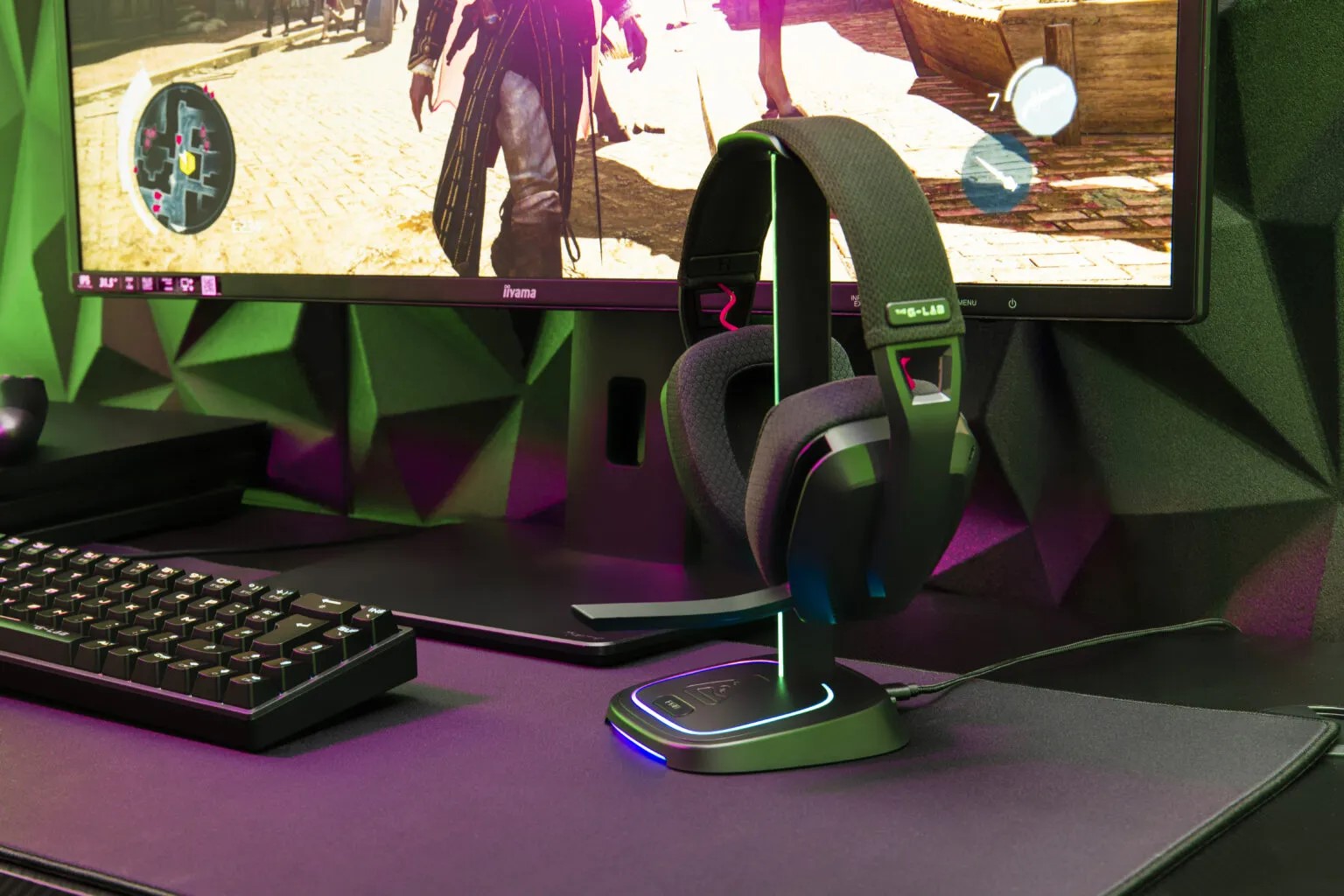 The G-LAB K-Stand Neon RGB Hub - Périphérique de jeu - grosbill.com - 4