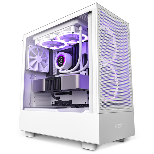 NZXT H5 Flow Blanc - MT/Sans Alim/ATX