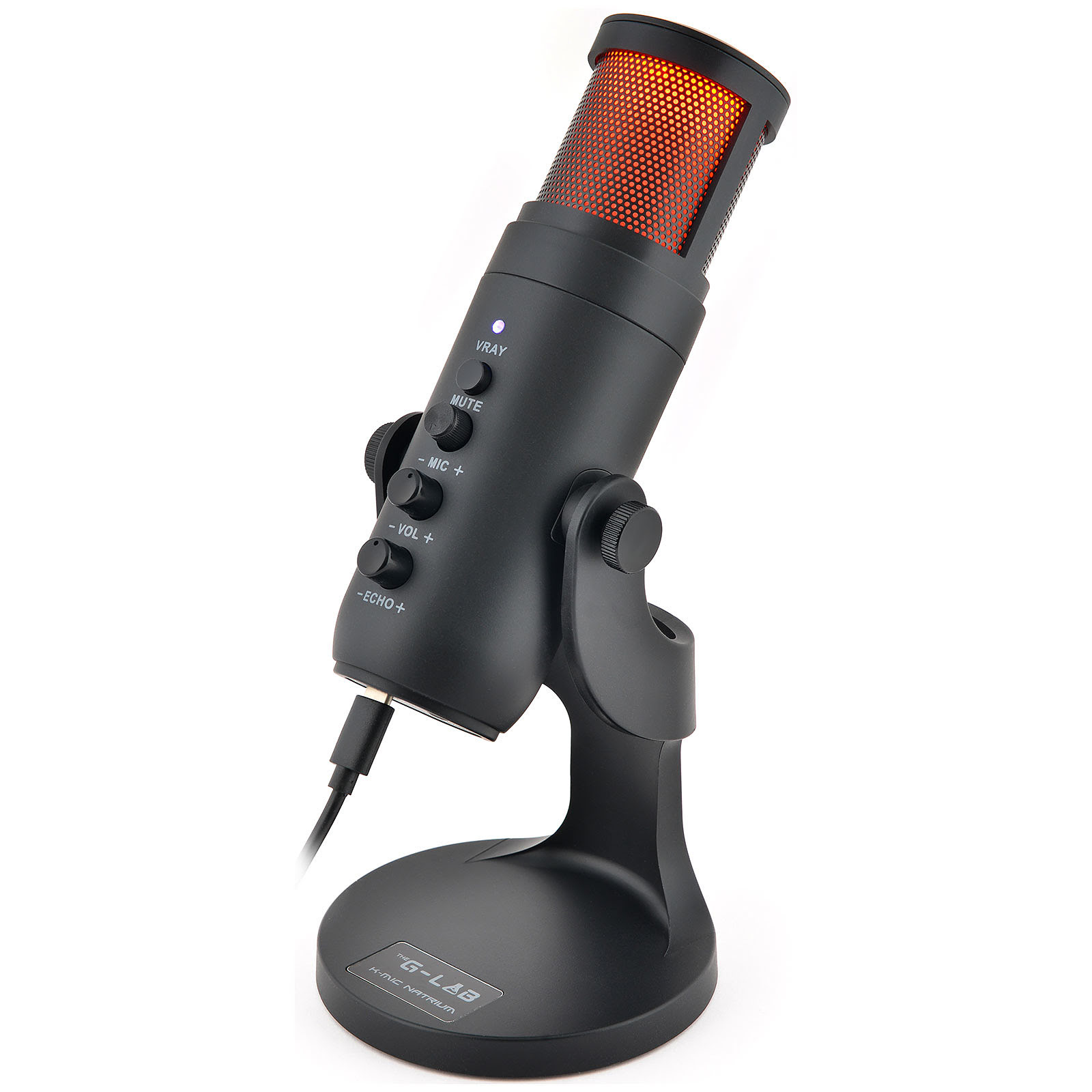 The G-LAB Microphone RGB - K-MIC-NATRIUM (K-MIC-NATRIUM) - Achat / Vente Accessoire Streaming / Vlogging  sur grosbill.com - 0