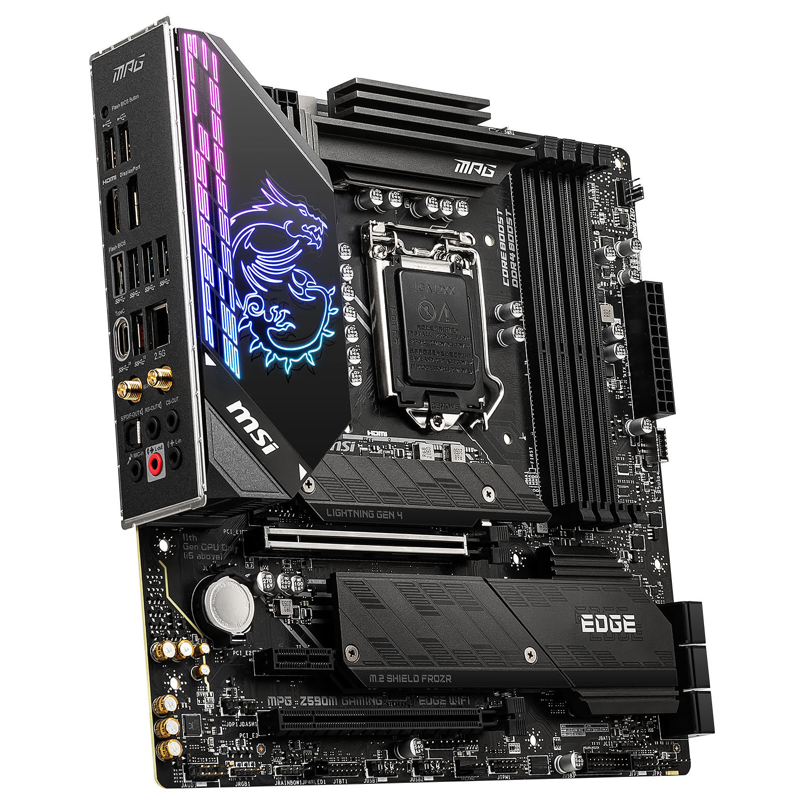 MSI MPG Z590M GAMING EDGE WiFi Micro-ATX  - Carte mère MSI - 3