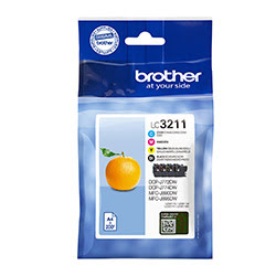 Brother Cartouche noir + couleurs LC3211 - LC3211VAL