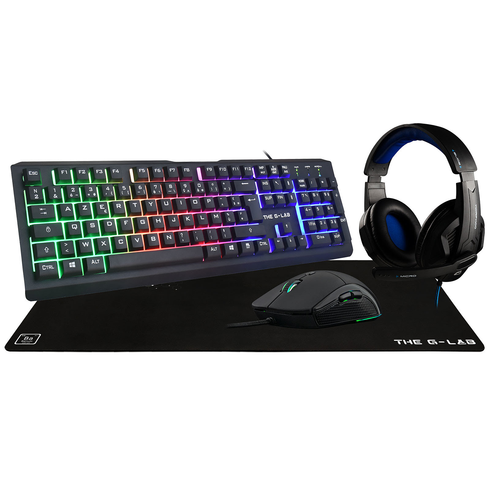 The G-LAB COMBO CHROMIUM - Pack Clavier/Souris - grosbill.com - 0