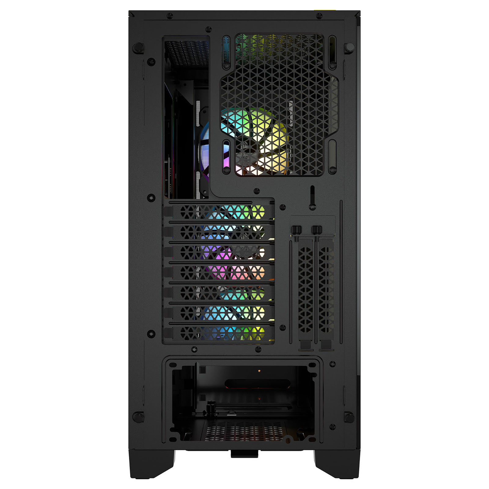 Corsair iCUE 4000X RGB Tempered Black Noir - Boîtier PC Corsair - 1