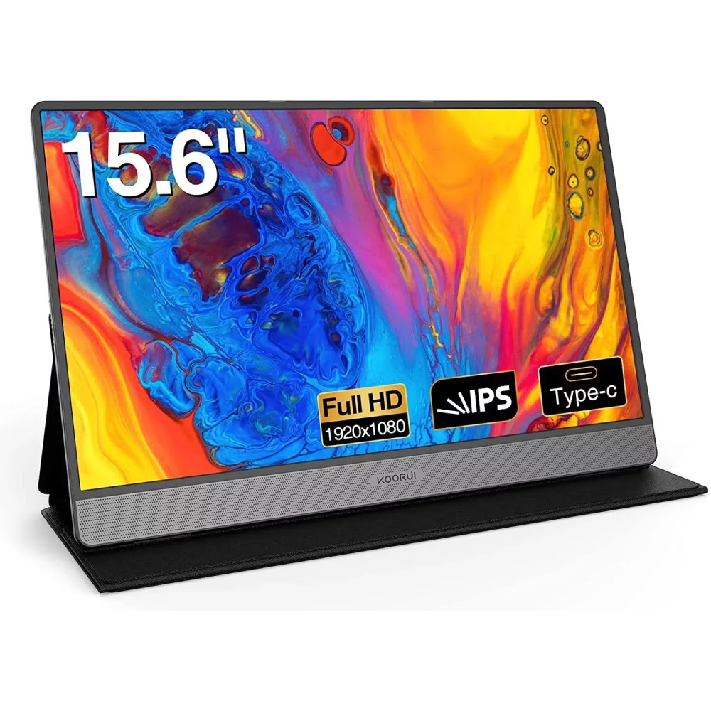 KOORUI 15B1 15.6 FHD/60Hz/IPS/USB-C/HDMI/HP/HOUSSE