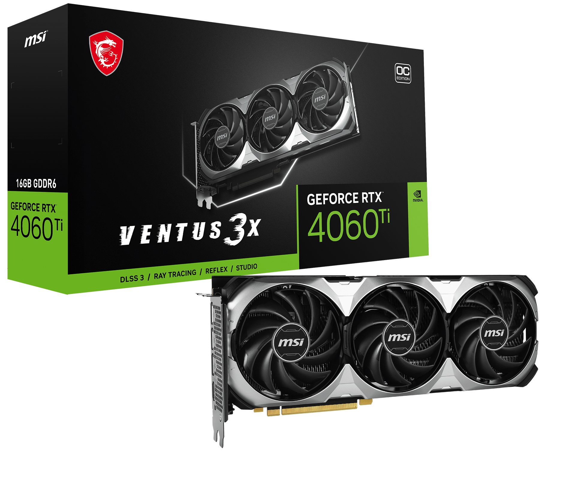 MSI GeForce RTX 4060 Ti VENTUS 3X 16G OC