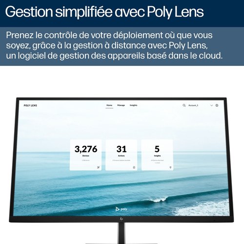 POLY STUDIO V52 USB VIDEO BAR - Achat / Vente sur grosbill.com - 7