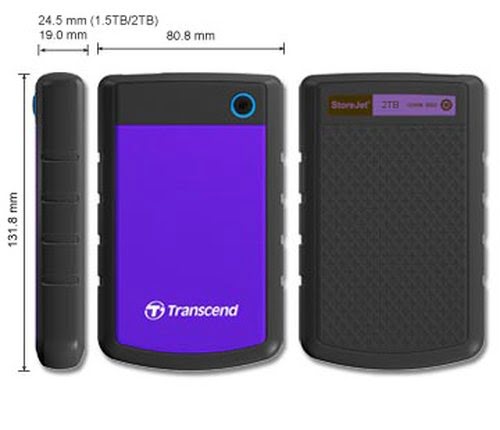 StoreJet HDD 2TB 2.5" USB3 AntiChoc - Achat / Vente sur grosbill.com - 1