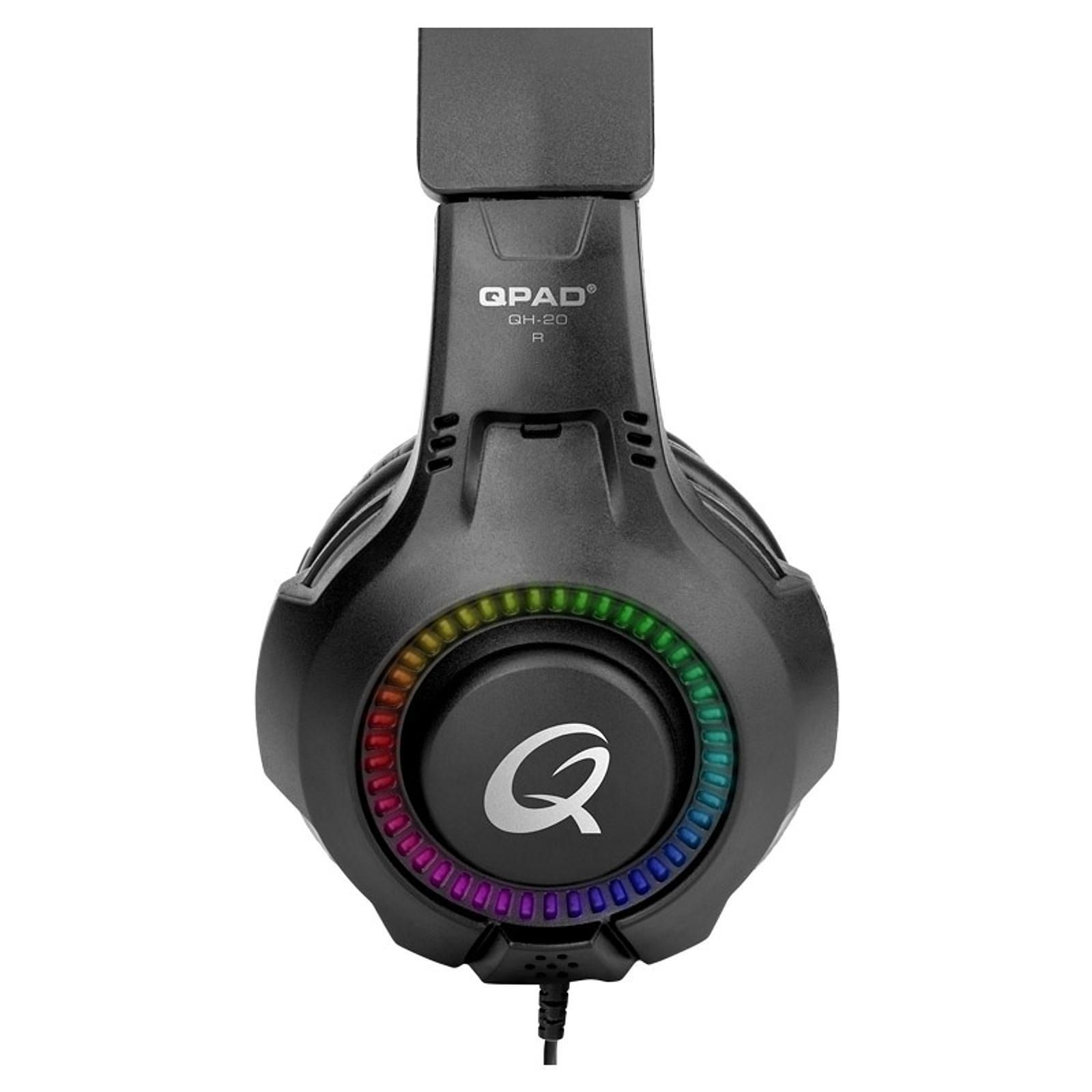 QPAD QH-20 Stereo Noir - Micro-casque - grosbill.com - 2