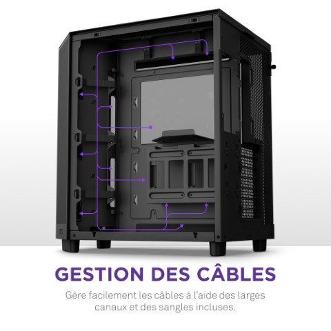 NZXT H6 Flow RGB Noir Noir - Boîtier PC NZXT - grosbill.com - 14