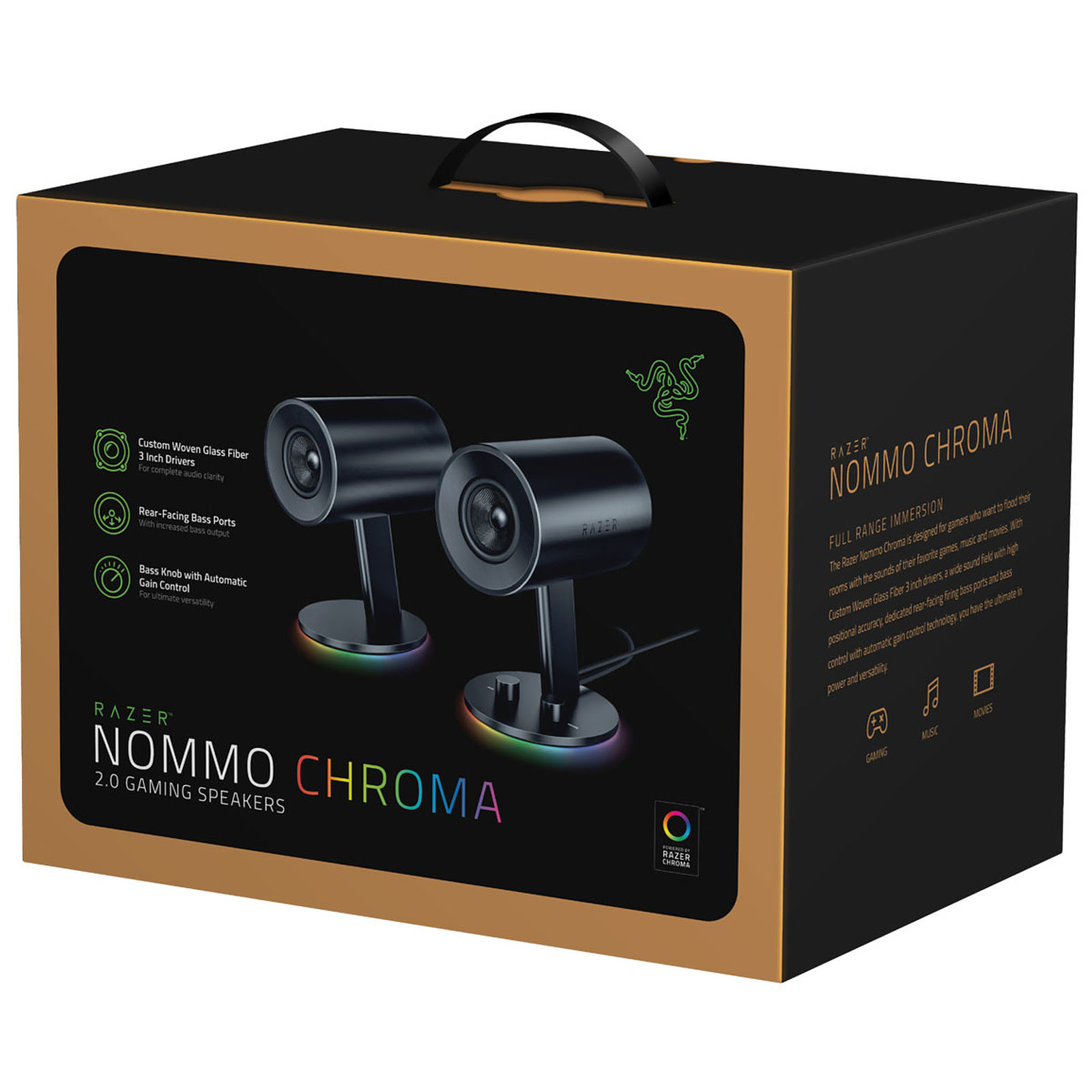 Razer 2HP Nommo Chroma 2.0 - Enceinte PC Razer - grosbill.com - 1