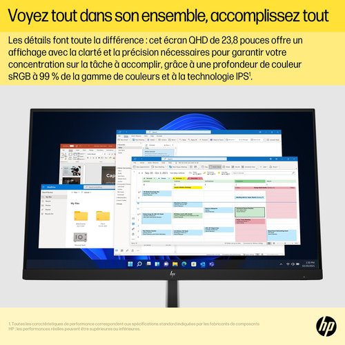 HP 24 pouces  6N4F1AA#ABB - Ecran PC HP - grosbill.com - 3