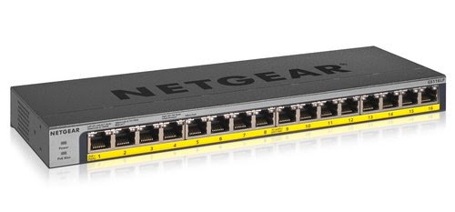 Netgear GS116LP - 16 (ports)/10/100/1000/Avec POE/Non manageable