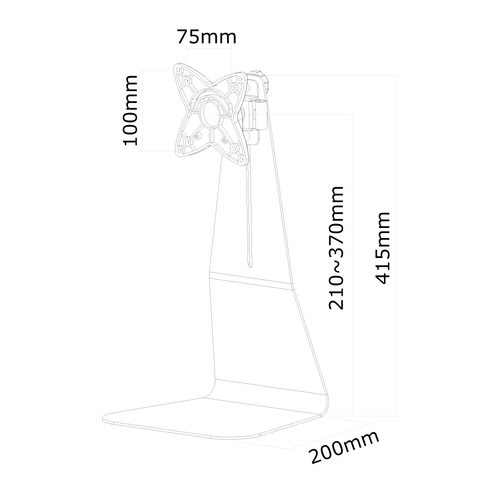 Desk Mount 10-27" Full Motion BLACK - Achat / Vente sur grosbill.com - 3