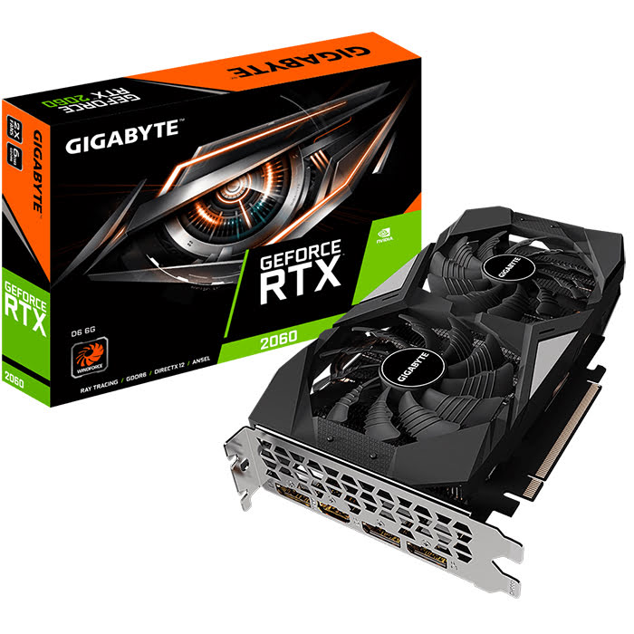 Gigabyte RTX 2060 D6 6G  - Carte graphique Gigabyte - grosbill.com - 0