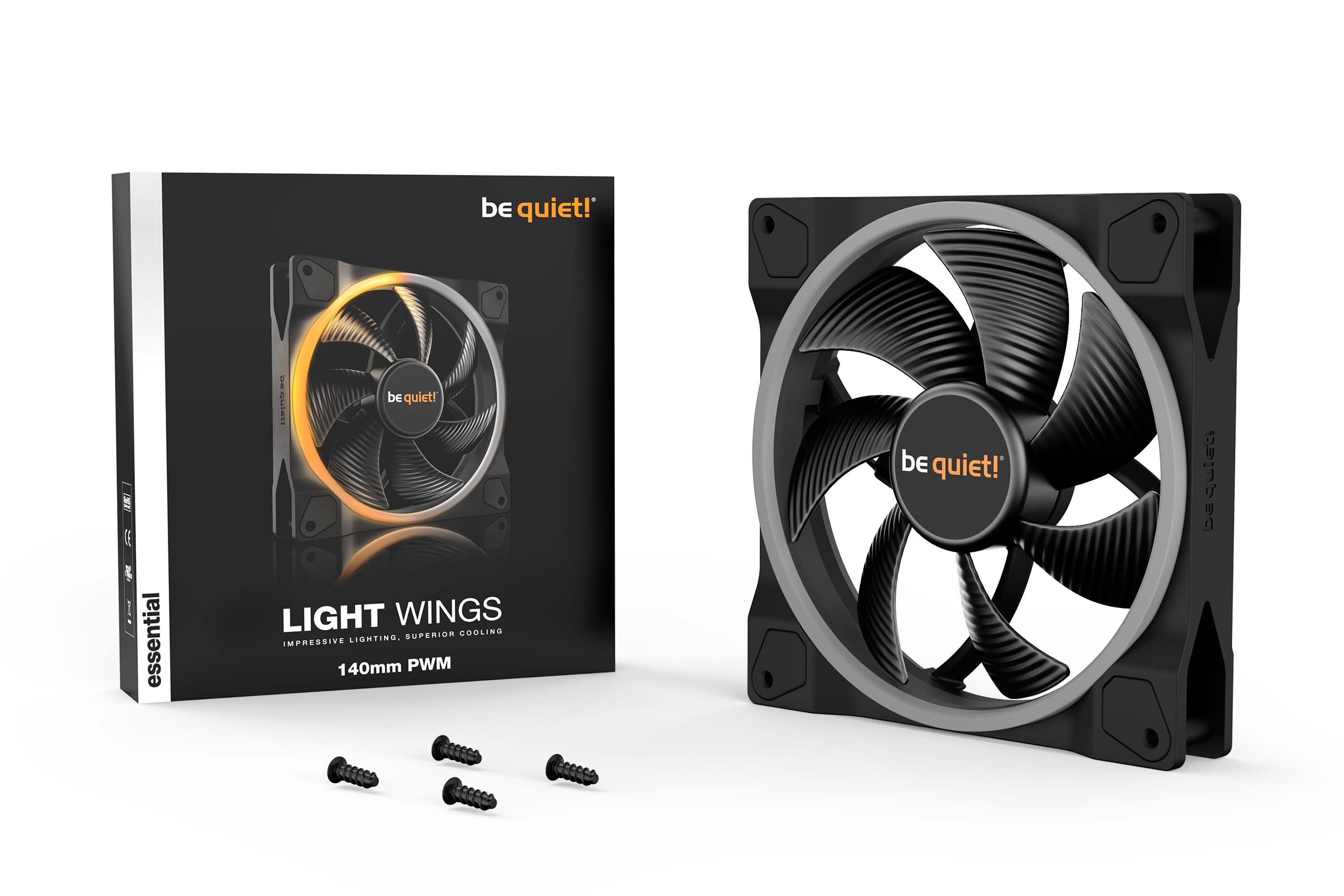 be quiet! Light Wings 140mm PWM ARGB - Ventilateur boîtier - 1