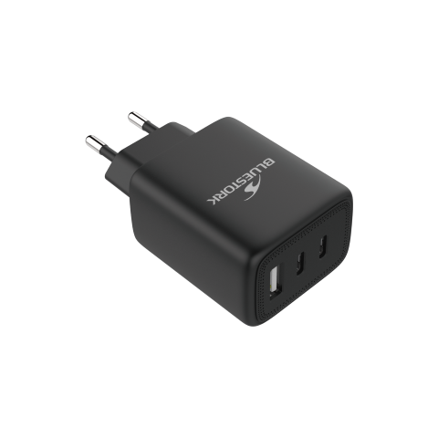Bluestork Chargeur 65W PD - 3 ports + Câble USB-C 2m - Noir (PW-65-CCA-B) - Achat / Vente Chargeur sur grosbill.com - 4