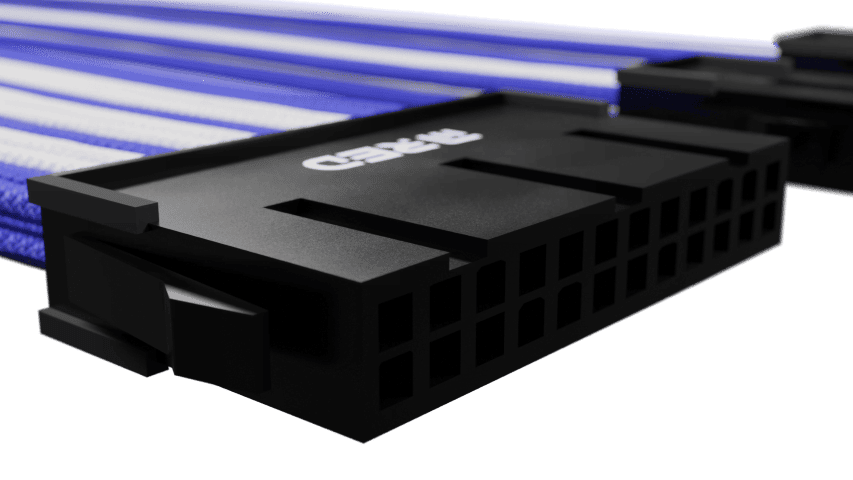 M.RED Kit extension 7 Câbles tressés Ultimate - Blanc Bleu (KEX-01WU) - Achat / Vente Accessoire alimentation sur grosbill.com - 2